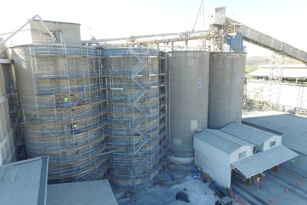 Structural revision in silos of cement plant "El Ronco"